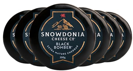 Snowdonia Little Black Bomber Cheese, 6 x 200g