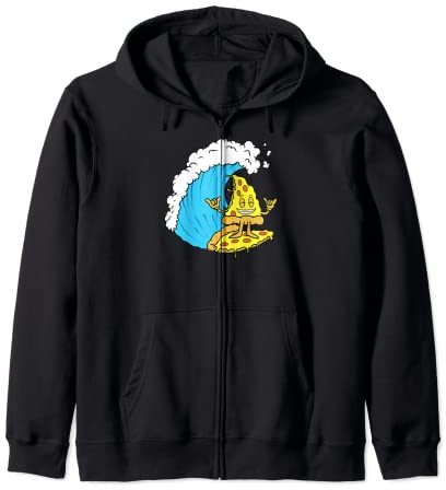 Pelle à fromage pour surf, pizza, surf, équitation, drôle Peperoni Sweat à Capuche