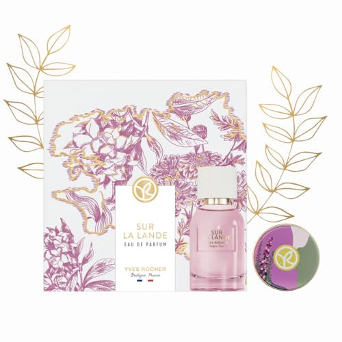 Yves Rocher PLEINES NATURES Sur La Lande – Geschenkset Parfum – Bretonische Heide mit frischen Meeresnoten – Parfum 30 ml & Festes Duft