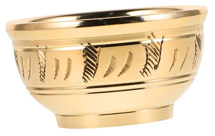 Cabilock Ciotola Di Rame Per Offerte d Acqua Da Ciotola Decorativa Per Buddista Utilizzo Versatile Facile Da Pulire Design Ergonomico