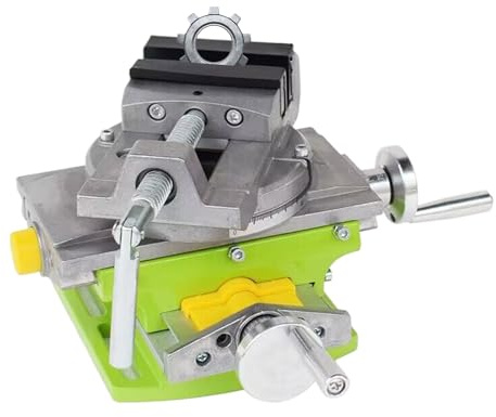 Mini pour perceuse à colonne - Pince de banc en métal, outil de fraisage pour charges, support de glissement transversal, réglage de la vis rotative, d'alun