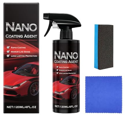 Spray per rivestimento auto, Finitura a specchio altamente lucida, 1 set, Agente di rivestimento, Detergente per vernice, Applicazione facile e veloce, Ideale per garage, motociclette, camion