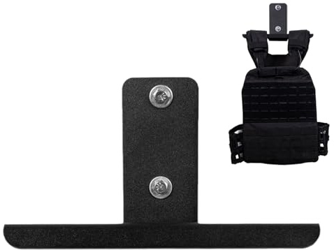 Support Pour Plaques De Poids | Support Mural Acier Gain de Place Accessoire Fitness - Système de rangement pour vestes lestées | Pour Bureau Atelier Vélo Ballon Football Moto