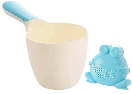 Bicchiere da bagno – sciacquone shampoo, sciacquone da bagno per bambini | lavabi | bicchiere doccia per lavaggio corpo | multifunzione con manico ergonomico, ideale per capelli, bambini