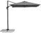 Schneider Sonnenschirm Rhodos Junior, anthrazit, 230 x 230 cm quadratisch, 759-15, Gestell Alu/Stahl, Bespannung Polyester, 17 kg
