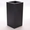 Pflanzkübel, Blumenkübel Fiberglas Säule 30x30x80cm elegant schwarz matt.