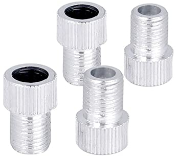 Ventiladapter, Asudaro 4 st Fransk till amerikansk cykelventiladapter Aluminiumlegering Cykelventiladapter Cykelpumpkontakt för cyklar, elcyklar och elskotrar