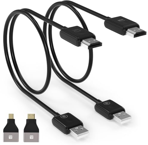 Areyourshop Trasmettitore e ricevitore wireless HDMI – Trasmissione radio 1080P per streaming video/audio – Supporto 2.4/5GHz – Extender wireless 165FT/50M per laptop/PC/fotocamera