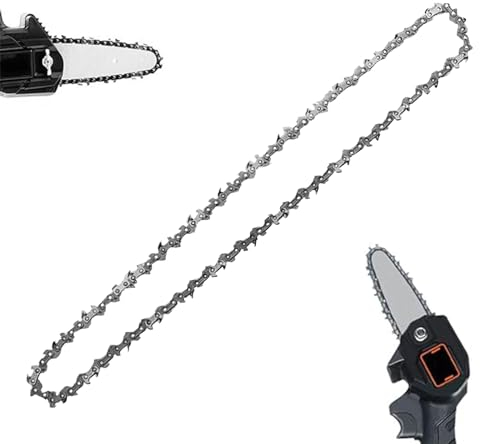 Hangrow 4 Stück Kettensäge Kette 8 Zoll, 31 cm Länge 48 Antrieb Verbindungen Sägeketten für Mini Handkettensäge 8 Zoll