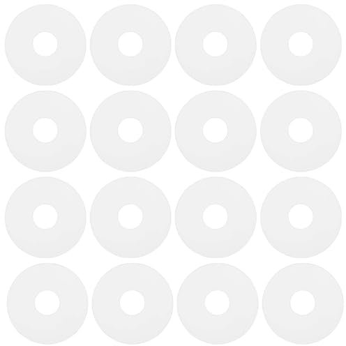 Be In Your Mind 80 Pezzi Juntas Planas de Silicona de 19mm de Diámetro Exterior Y 6mm de Diámetro Interior Y 1,5mm de Grosor para Manijas de Puertas de Ducha de Vidrio Y Barras de Toalla