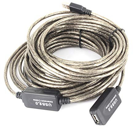 Cavo di Prolunga USB, Cavo di Prolunga USB Extender USB Cavo di Prolunga USB 2.0 da 15 M per Disco Rigido, WiFi, Tastiera, Mouse, Stampante