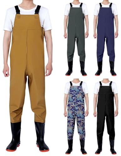 Con stivali isolati in neoprene trampolieri per uomo trampolieri petto per uomo tuta traspirante impermeabile con bretelle pantaloni da pesca Crosswater Wader grossolano fango salopette uomo