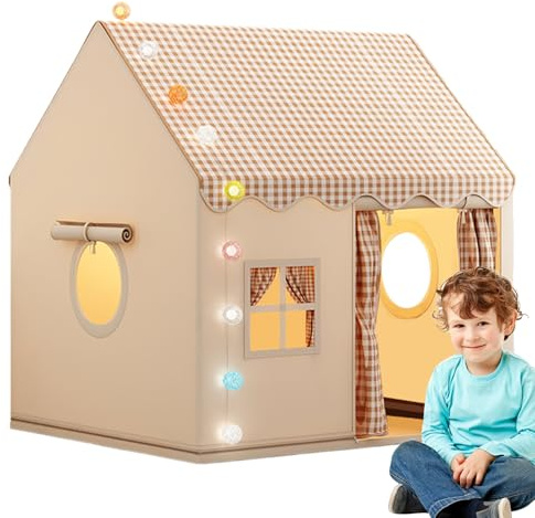 Castello Per Bambini Da Interno 120x105x128cm Tendas Da Gioco Per Bambini Letto Gioco Base Crea Mondi Di Giocos Nuovi, Per Compleanno, Feste In Famiglia E Zona Di Giocos