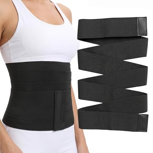 RAHHLIZS Cintura per allenamento in vita da donna, regolabile, dimagrante, cintura modellante per il corpo, per donne e uomini, perdita di peso, fascia per il sudore della pancia, taglia vita nera