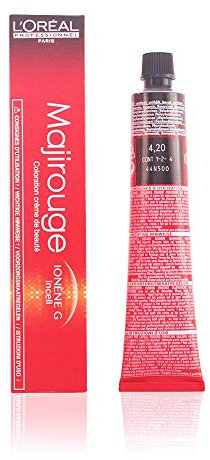 L'Oreal Paris Majirel Crema para Coloración Permanente para el cabello, Majirouge 4.20 Castaño Violín Intenso, 50 ml