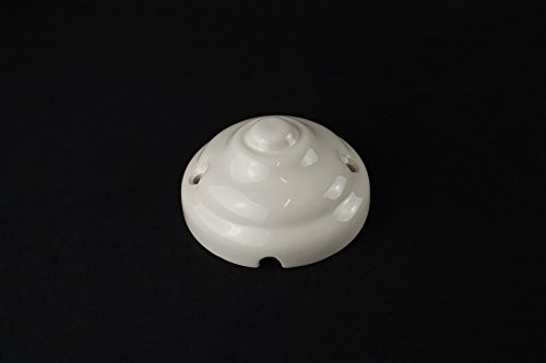 Rosetta rosone copriforo in ceramica (senza foro centrale) - 12 cm