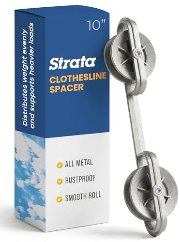 Strata C78050V 10 Metal Spacers / Wheels for Clothesline
