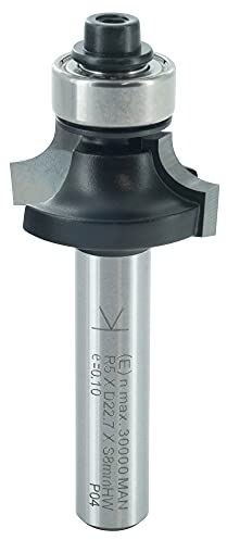 ENT 14286 Fresa ad arrotondamento, gambo (S) 8 mm, diametro (D) 22,7 mm, NL 9,5 mm, R 5 mm, SL 32 mm, con cuscinetto a sfere