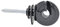 VOSS.farming 50x Ringisolator Classic, Kunststoff, schwarz, für Draht, Litze, Seil, Kordel, Band, bis 12mm Durchmesser, Anfangs-, Strecken- und Eckisolator