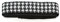 THE BAND Chums 20MM Hook & Loop Black White Houndstooth ONE Piece Sport WATCHBAND
