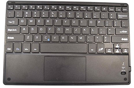 Theoutlettablet® Bluetooth-tangentbord (trådlöst) för Tablet Bq Aquaris M10 10.1 med Sign Ñ på spanska och pekplatta