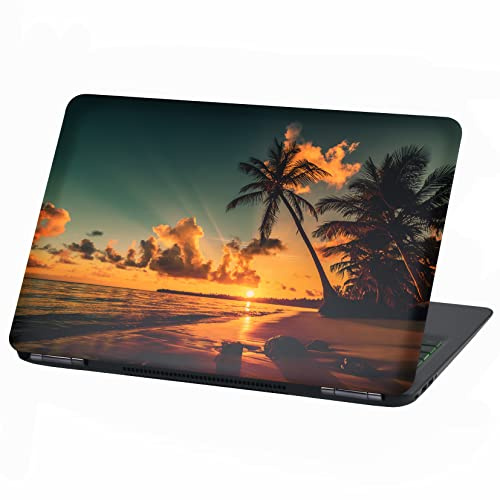 Finest Folia Film autocollant en vinyle pour ordinateur portable, 15, LP89 Plage de palmiers