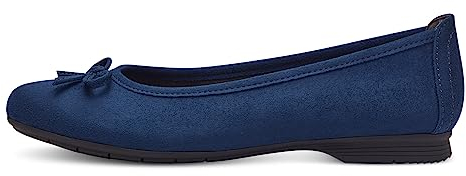 Jana Damen Ballerinas Elegant Vegan, Blau (Navy), 41 EU
