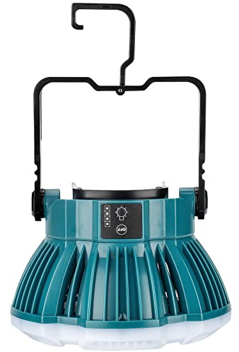 Lanterne de camping LED 2400 lm pour batterie Makita 18 V LXT au lithium, lampe de travail LED 24 W pour réparation de voiture, camping, urgence et ouragan, randonnée, pêche