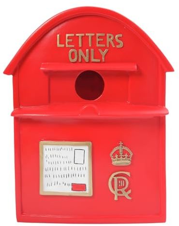 Easylife Post Box Bird House, Garden Nesting Box for Small Birds, Letter Box Garden Feature, H25cm x W19.2cm x D12cm