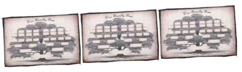 MAGICLULU 3stücke Familienstammbaum Diagramm Ausfüllbares Genealogie Poster Für Persönliche Familiengeschichte Langlebig Dekorativ Wandgestaltung