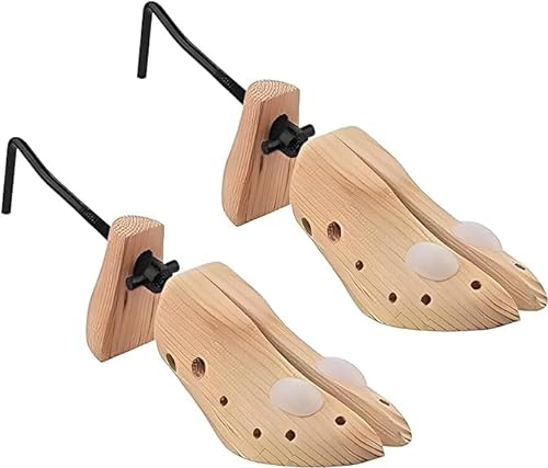MantraRaj 2 x Womens Shoe Stretchers Pair Shoe Tree Stretcher Expander Premium Ladies Pine Wood Stretchers Professional Wooden Shoe Stretchers for All Shoe Types Size 3-6