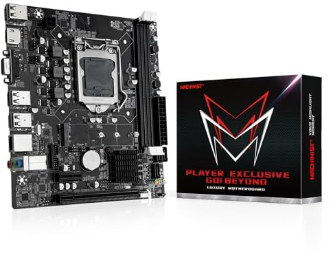 MACHINIST H61 LGA 1155 (Intel 2th/3th Gen) Gaming Motherboard, Flex-ATX Computer Motherboards Support PCIe 2.0, 100M LAN, DDR3, SATA M.2 for Intel i3,i5,i7/Xeon E3 V2/Pentium