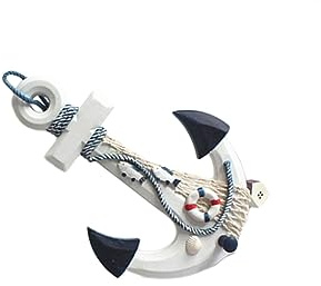 IMIKEYA Ancre Décorative Murale en Bois De Style Méditerranéen Décoration Murale pour Thème Côtier Couleur Aléatoire