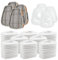 6001 Filtros Para Respirador Anti Polvo, 80 Cartuchos de Filtro, 4 Filtro de Algodón Particulado y 4 Tapas, Compatibles con 6100/6200 / 7501/7502 / 6502/6800 3M Filters, pour Protección Respiratoria