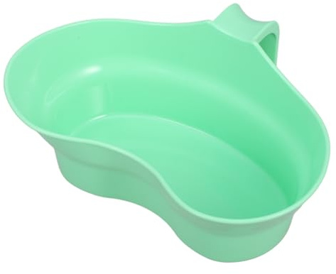 TOVINANNA Tazza per Lavarsi i Denti in Pp Verde Multifunzionale Facile da Pulire, Design Minimalista Elegante per Pazienti Anziani e Persone Allettate