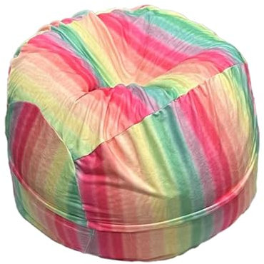 Sitzsackbezug - Lazy Lounger Sitzsack Stuhlbezug, Sitzsäcke für Kinder mit niedlichem Muster | Stofftier-Sitzsack, Stofftierhalter mit großem Fassungsvermögen, Reißverschlüssen für Kinder Erwachsene