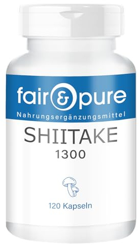 Fair & Pure® - Shiitake 1300mg - Lentinula edodes vegan - 120 Capsule