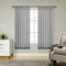 TOPICK Einfarbig Gardinen für Wohnzimmer Schlafzimmer Fenster Grau Gardinen mit Schlaufen Transparent Durchsichtig Stores Landhausstil Modern Fenstergardinen 2er Set 175H x 140B (cm)