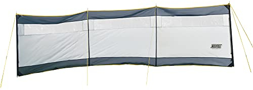 Maypole Windschutz mit 3 Paneelen, Stahlstangen