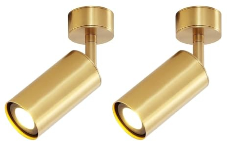 ZMH 2ER LED Deckenstrahler Deckenspots Leseleuchte Wandleuchte Bettleuchte Wandmontage 360° drehbar GU10 Fassung Bettlampe Flexleuchte (Leuchtmittel NICHT inklusiv)