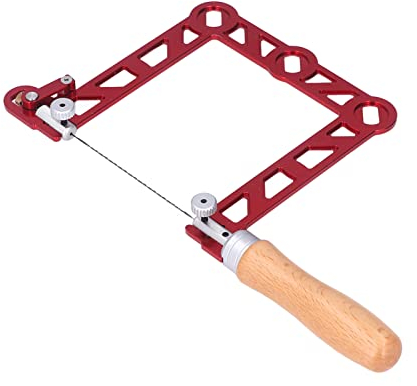 Kadimendium Laubsäge Mini Holzbearbeitung Handsäge U-Form Holzgriff Laubsäge Holzbearbeitung, Schmuck, Metallherstellung(5in)