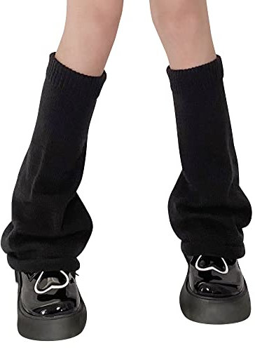 SHEPIN 1 Paar Stulpen Damen Lolita Leg Warmers Kurze Knopf Beinwärmer Winter Beinstulpen Stricken Legwarmers Stiefel Boot Abdeckung für Studenten Mädchen