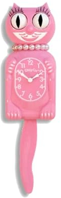 Miss Kitty-Cat Klock aus Satin, Rosa