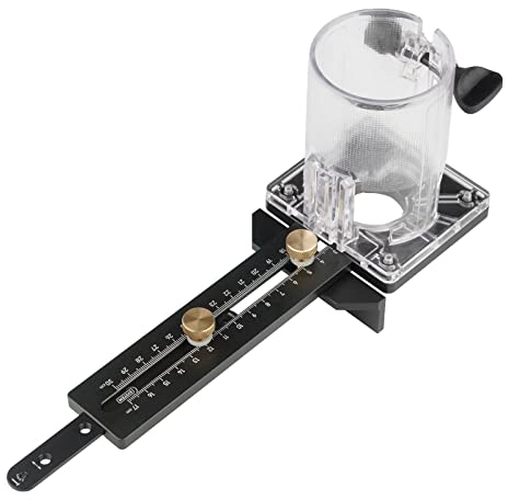 Gabarit de coupe circulaire, gabarit de coupe de cercle pour couper et router des cercles de 30 mm à 300 mm de diamètre avec clôture d'échelle pour machine de coupe électrique, défonceuse du