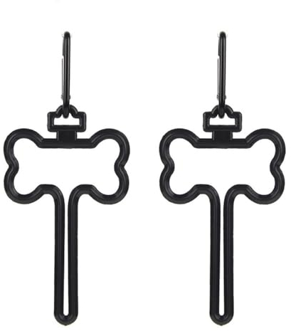 Kotbeutelhalter Clip, 2 Stuck freihändiger Hundekotbeutelhalter, Hundeleinen-Müllbeutelhalter zum Spazierengehen, Laufen, Fahrradzubehör