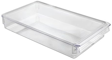 Metaltex Organizador grande para frigorífico, cajón transparente