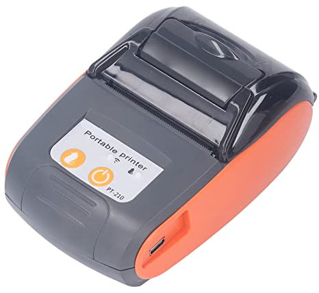 Bluetooth Rechnungsdrucker, 58mm Kabelloser Thermodrucker USB Bondrucker Belegdrucker Etikettendrucker, für Einzelhandel Restaurants Büro kompatibel mit Android PC (Ohne Fall)