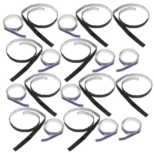 Toyvian 20pcs Table Tennis Edge Tape Table Tennis Bat Adhesive Edge Protector Pu Fibre Self-adhesive 10mm Wide Black Blue Training and Tournament