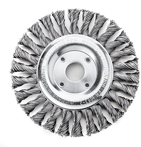 Lessmann 34841 Zopf-Rundbürste 125 x 14 mm 20 Z STH glatt 0,50 mm Bohrung 22,2 mm, 473211