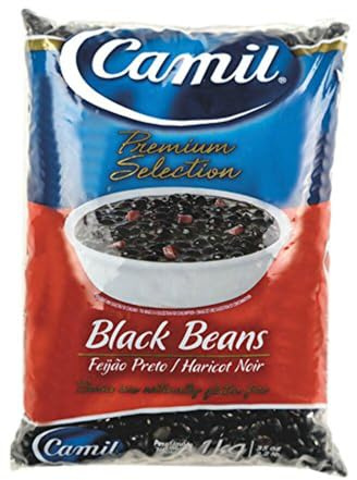 camil Brazilian black beans, 1a quality, 1kg bag - Feijão Preto 1kg